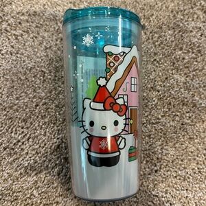 HELLO KITTY Gingerbread House plastic Tumbler